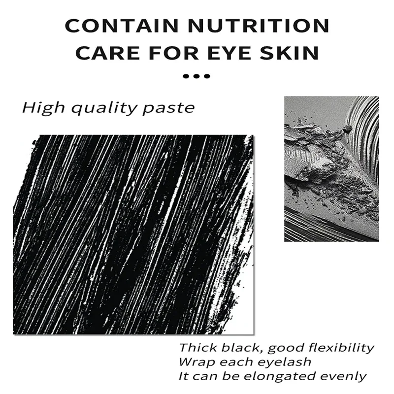 4D Mascara Lengthening Waterproof Thick Curling Lasting Eyelash Extension Black Mascara Natural Eyelash Enhance Cosmetics Makeup - My Vixen Vault
