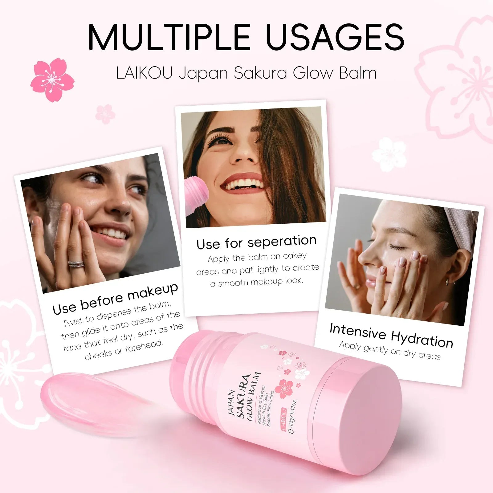 Sakura Solid Face Mask Stick Deep Cleaning Green Tea Facial Mask Reduces Blackhead Pores Oil Control Moisturizing Mud Mask 40g - My Vixen Vault