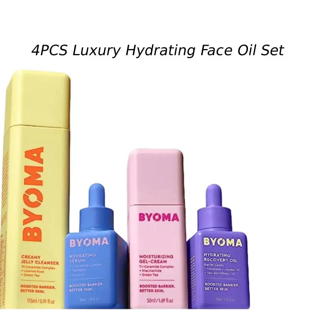 Luxury Hydrating Face Oil Set Squalane Jojoba Seabuckthorn Oil Blend Instant Radiant Glowy Skin Barrier Repair Nourishing ...