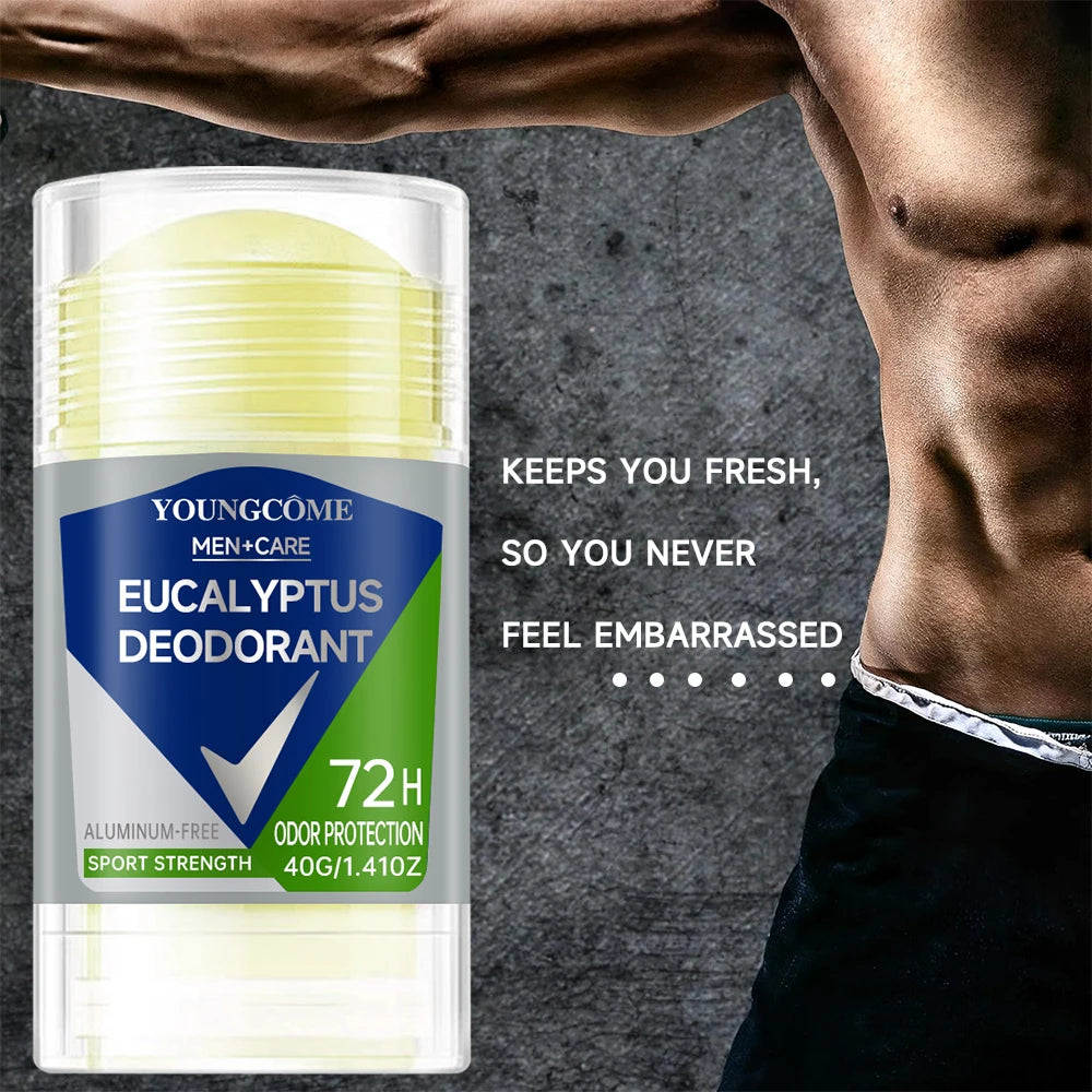 Deodorant for Men Roll-on Bottle Reduce Sweating Odor Remover Underarm Body Deodorant Stick Fast Dry Lasting Portable Refresh - Beauty Collection Studio