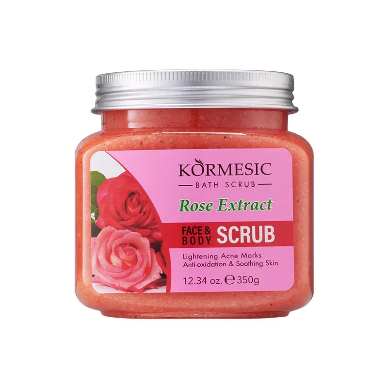 KORMESIC Turmeric Body Scrub Cream Facial Moisturizing Deep Cleansing Milk Rose Gentle Tender Face Exfoliation Skin Care Product - My Vixen Vault