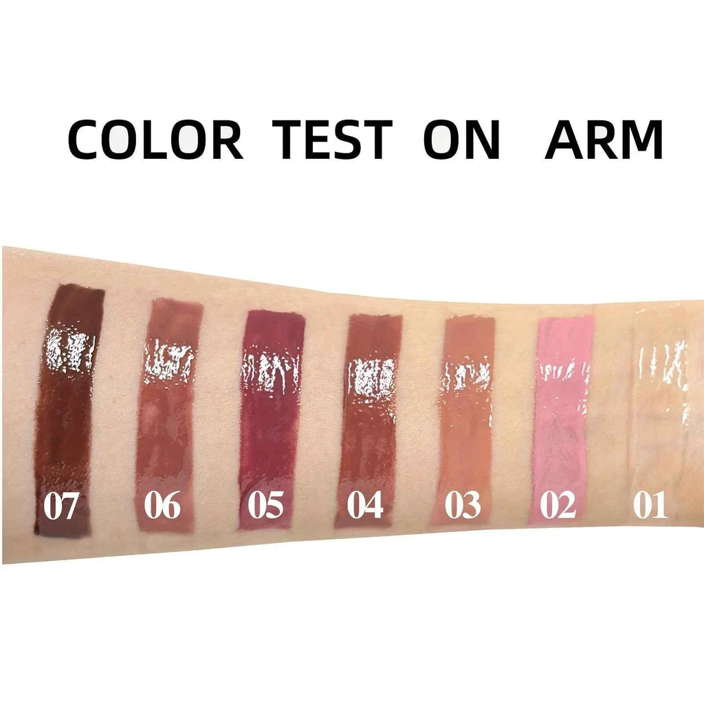 Hydrating Crystal Lip Oil - Plumping & Moisturizing Gloss with Tinted Shades for All Skin Types