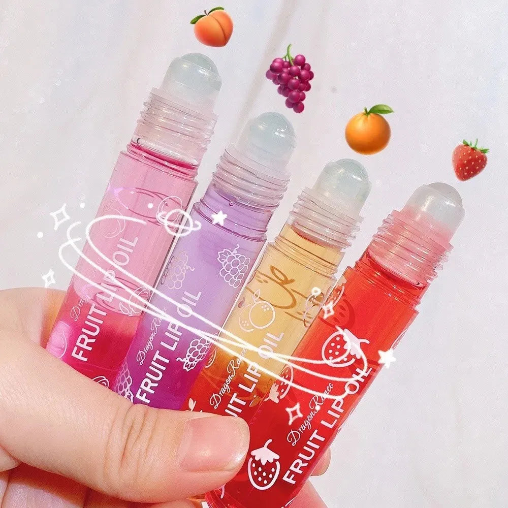 Hydrating Lip Oil Roller Gloss Moisturizing Nourishing Lip Balm Transparent Colorless Fruit Avocado Lip Care - Beauty Collection Studio