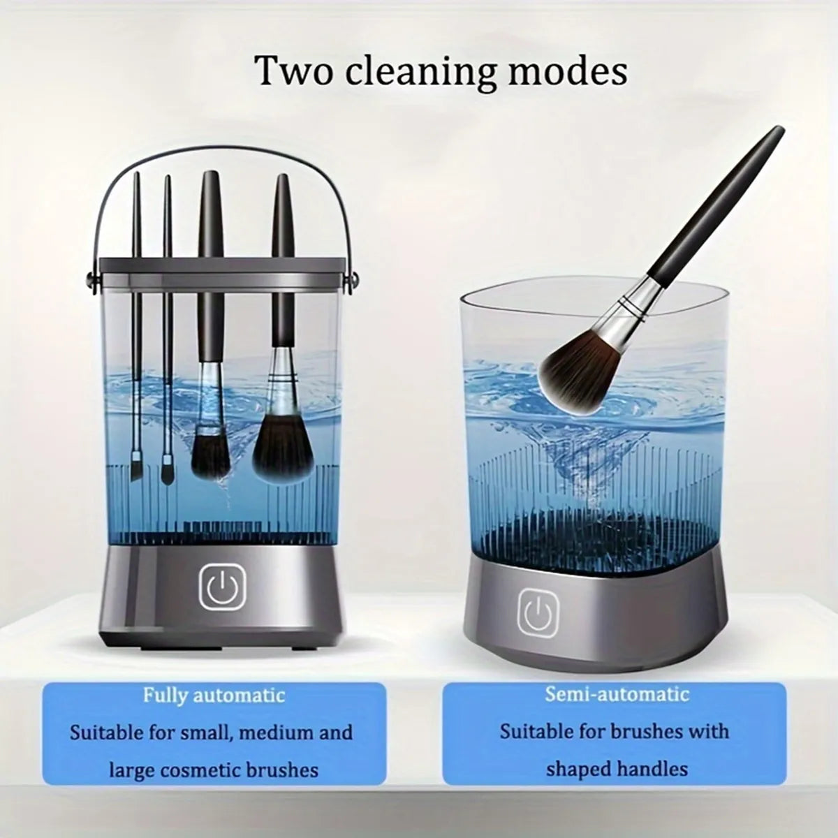 Automatic Electric Makeup Brush Cleaner Rechargeable 3 In 1 Type C-Charging Cosmetic Brush Washing Drying Washing Tools Machine - Beauty Collection Studio