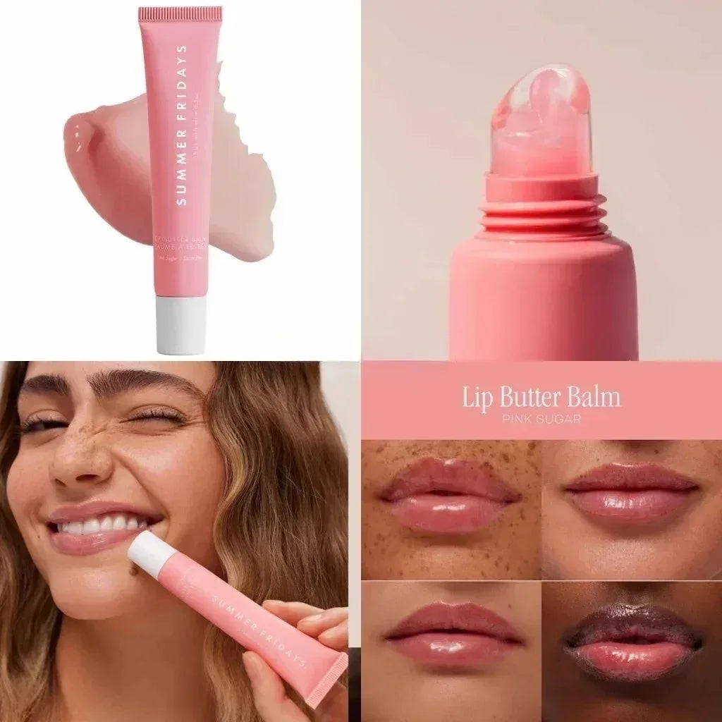 NEW Summer Fridays Mini Lip Gloss Set Vanilla Beige Lip Balm Long Lasting Moisturizing Smooth Soft Tube Makeup Lip Care Suit - My Vixen Vault