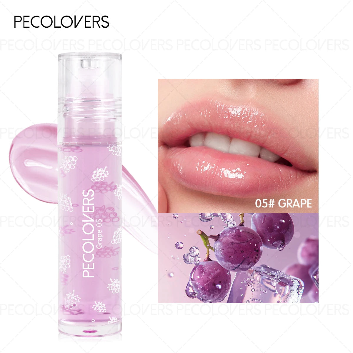 Moisturizing Lip Oil Jelly Strawberry Tinted Capsule Liquid Lip Blam Waterproof Transparent Color Lip Oil - Beauty Collection Studio
