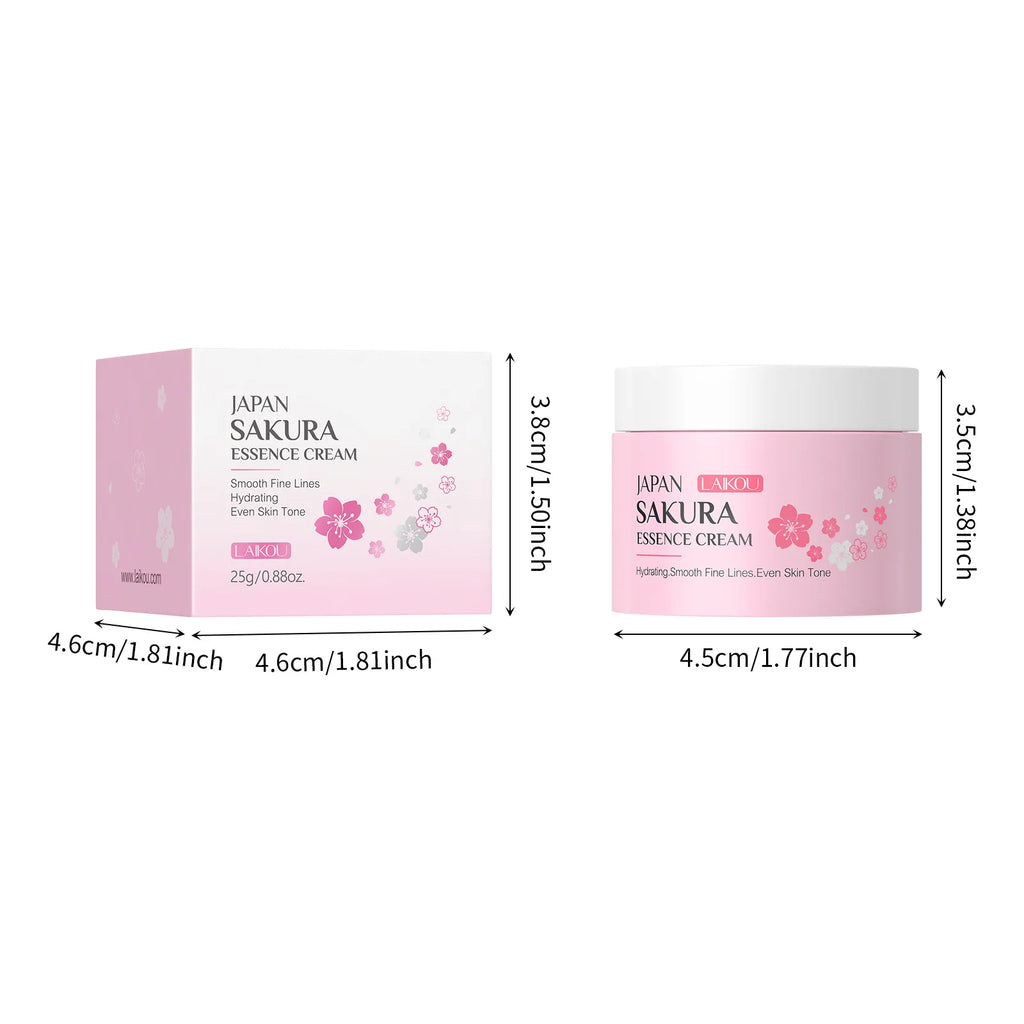 LAIKOU Japan Sakura Essence Cream Cherry Blossom Facial Cream Heavy Moisturizer Improving Dryness & Roughness Face Skin Care - Beauty Collection Studio