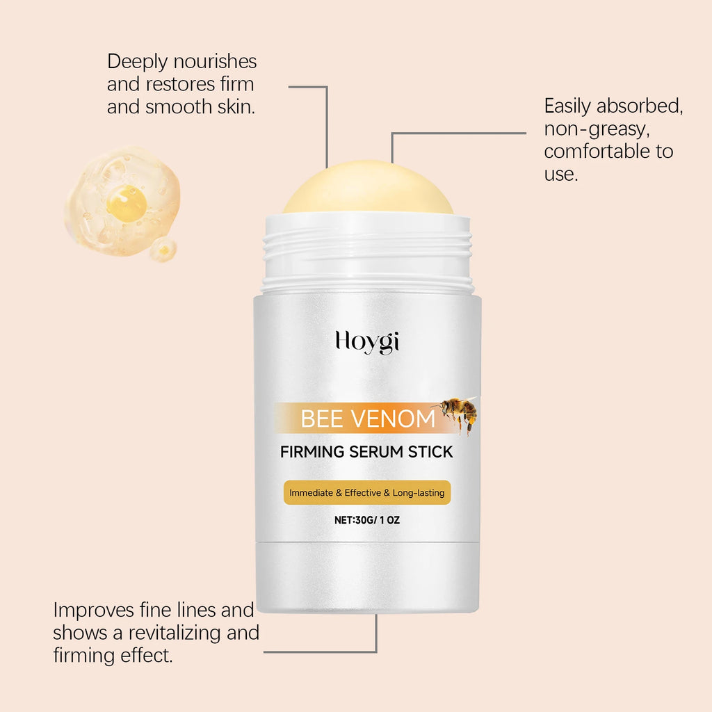 HOYGI Bee Venom Cream Stick Nourishing Firming Skin Fade Fine Lines Reduce Wrinkles Increase Elasticity Revitalizing Skin Care - Beauty Collection Studio