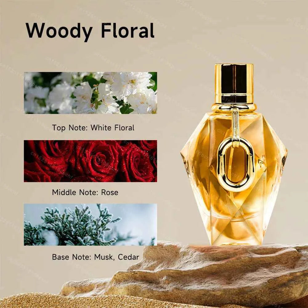 Original 100Ml Women Gold Million Perfume Floral Wood Lasting Fragrance Fresh Niche Bodyspray Brand Dating Charm Eau De Toilette.