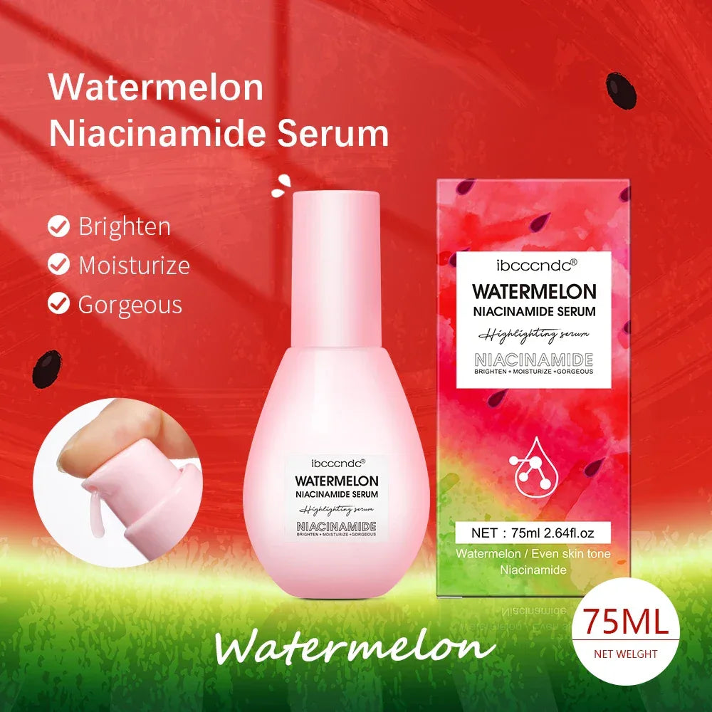New Watermelon Glow Niacinamide Dew Drops Serum Makeup Primer Cream Lightweight Facial Serum & Priming Liquid Brightner - My Vixen Vault