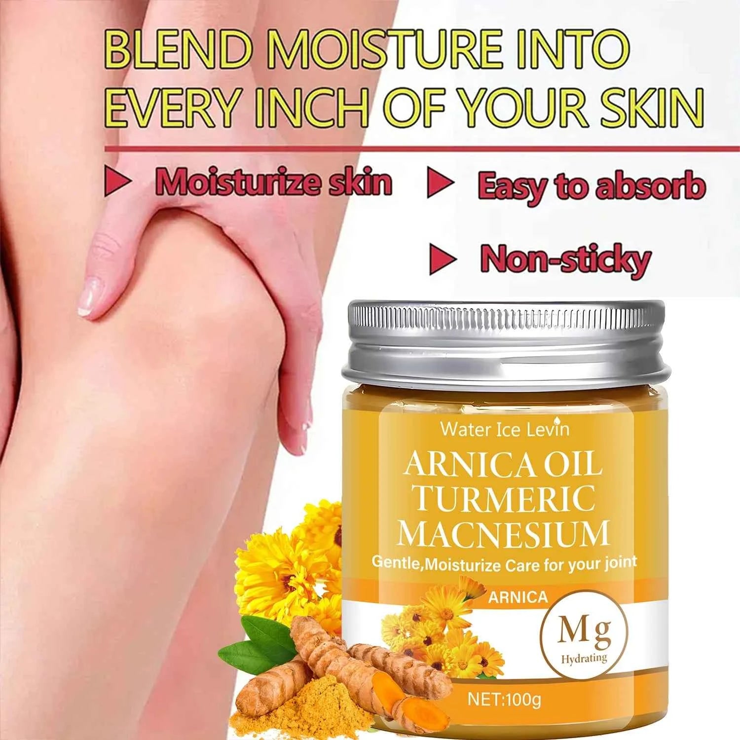 Arnica & Magnesium Joint Cream with Turmeric | Gentle Hydration for Daily Comfort | Winter Joint Care