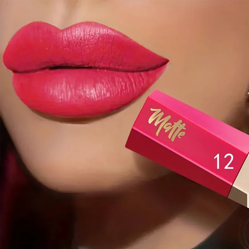 Waterproof Matte Velvet Lip Tint - Long-Lasting Nude Lip Glaze, Festive Exclusive, Valentine's Day Gift - My Vixen Vault
