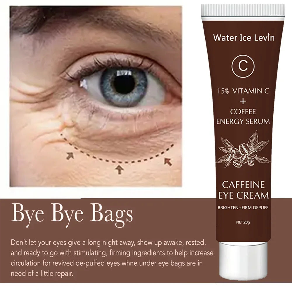 Caffeine Eye Cream with 15% Vitamin C to Lighten dark circles and Tighten Skin Instant Eye Repair Essence Women's Eye Care - My Vixen Vault