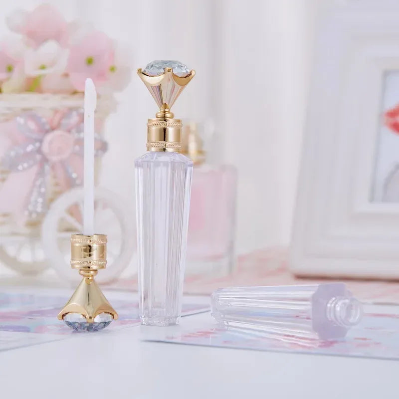 Diamond Lip Gloss Tube Lipstick Lip Balm Wand Tube Lip Care Empty Cosmetic Containers Bottle Sample Vials Beauty Makeup Tool - My Vixen Vault