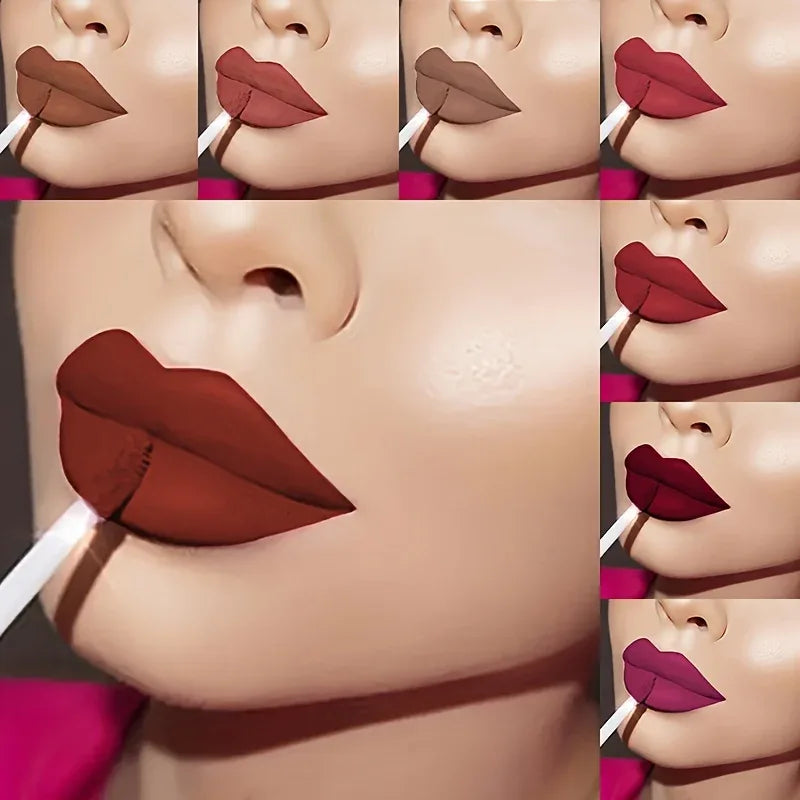 High Pigmented Matte Lip Glaze - Long-Lasting, Smudge Proof, Liquid Lipstick Makeup Valentine's Day Gifts, Women's Day Gift - My Vixen Vault