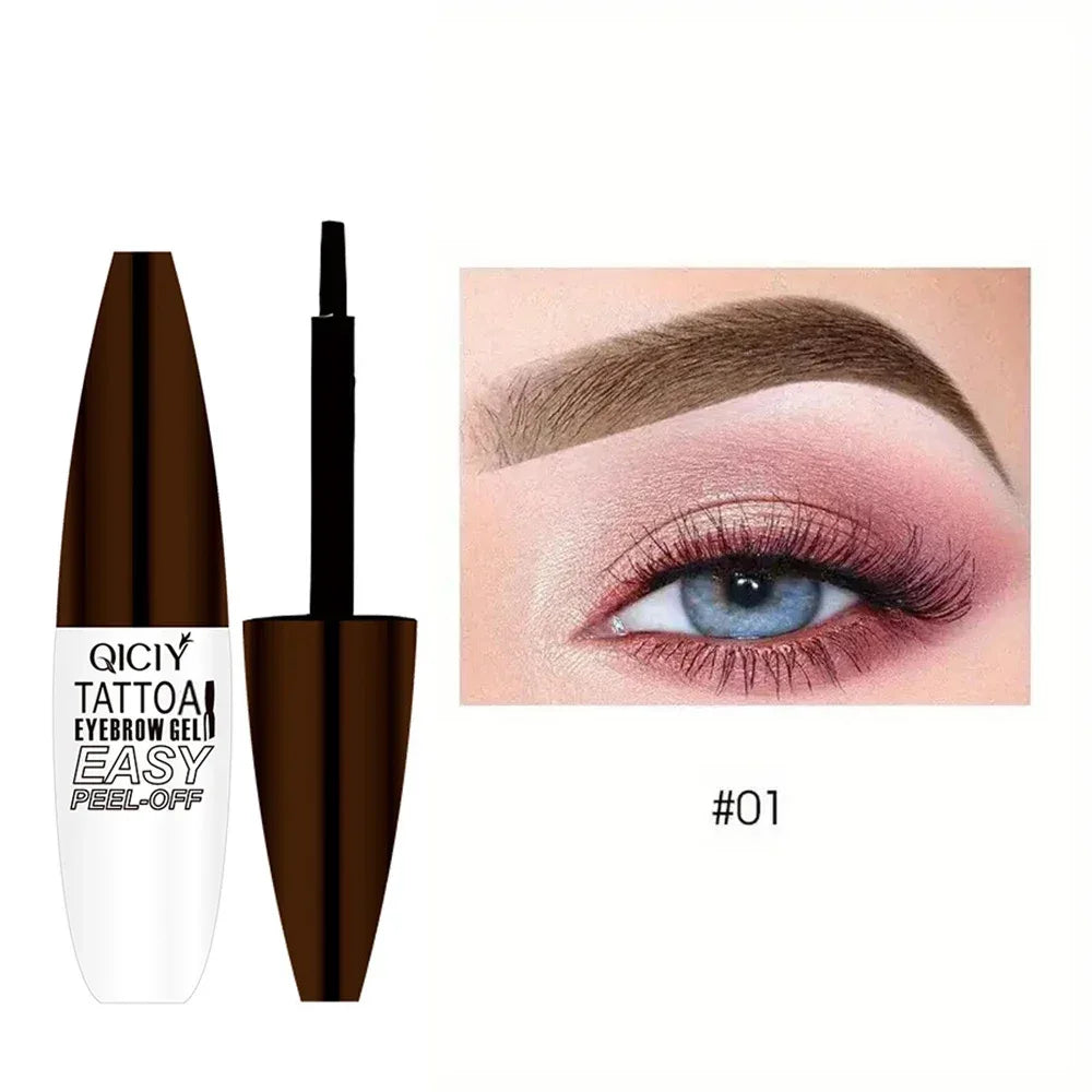Lasting 3 Days Tattoo Easy Peel Off Eyebrow Gel Cream Types Long-Lasting Smudge-Proof Sweat Resistant Waterproof Cosmetics - My Vixen Vault