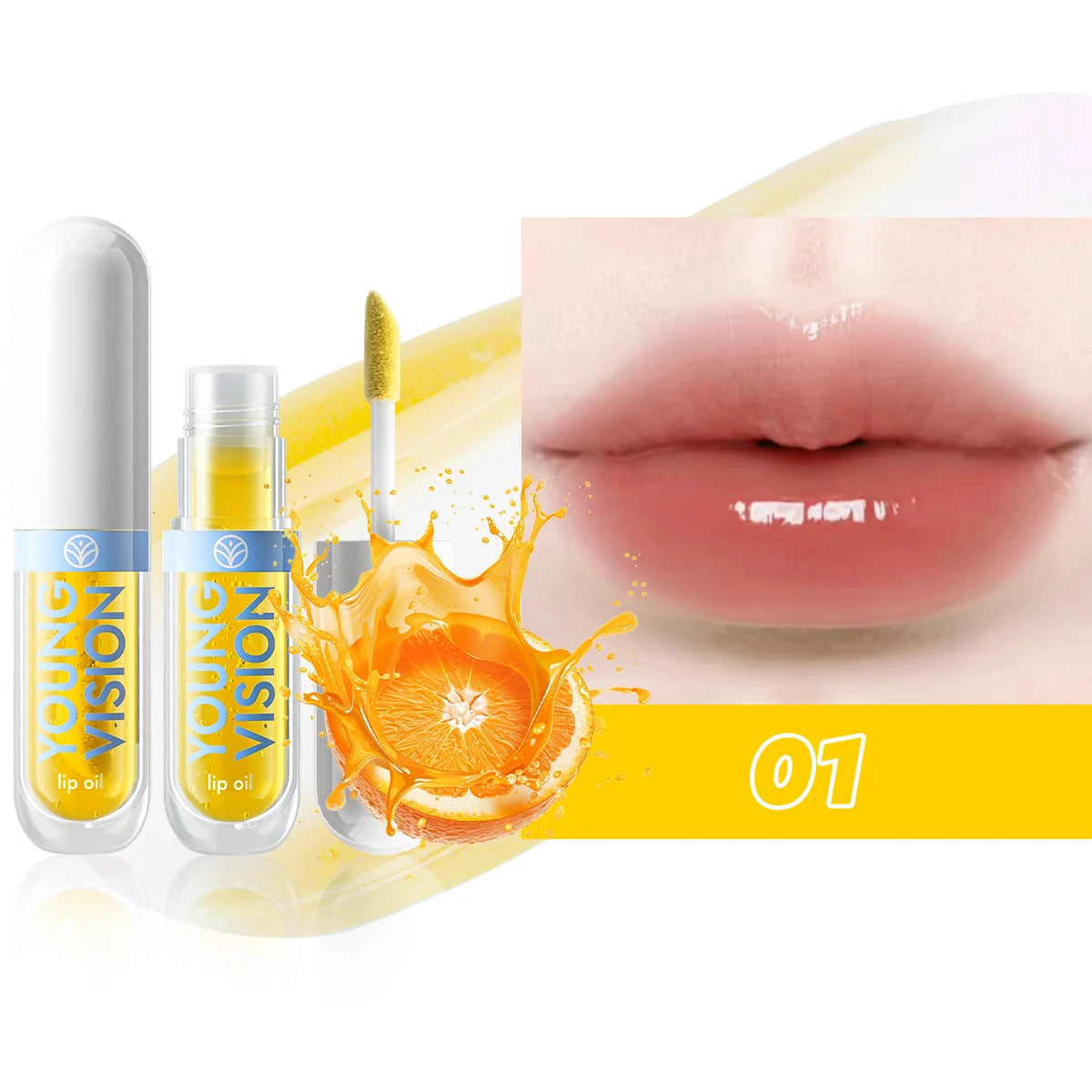 6 Color-Changing Lip Gloss  Fruity Scent Moisturizing and Long-Lasting Smooth Hydrating Temperature-Activated Lip tint - Beauty Collection Studio