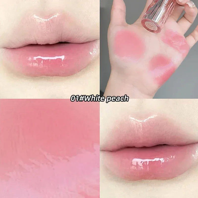 Crystal translucent lip glaze moisturizing water is not easy to fade natural color mouth red lip glaze - My Vixen Vault