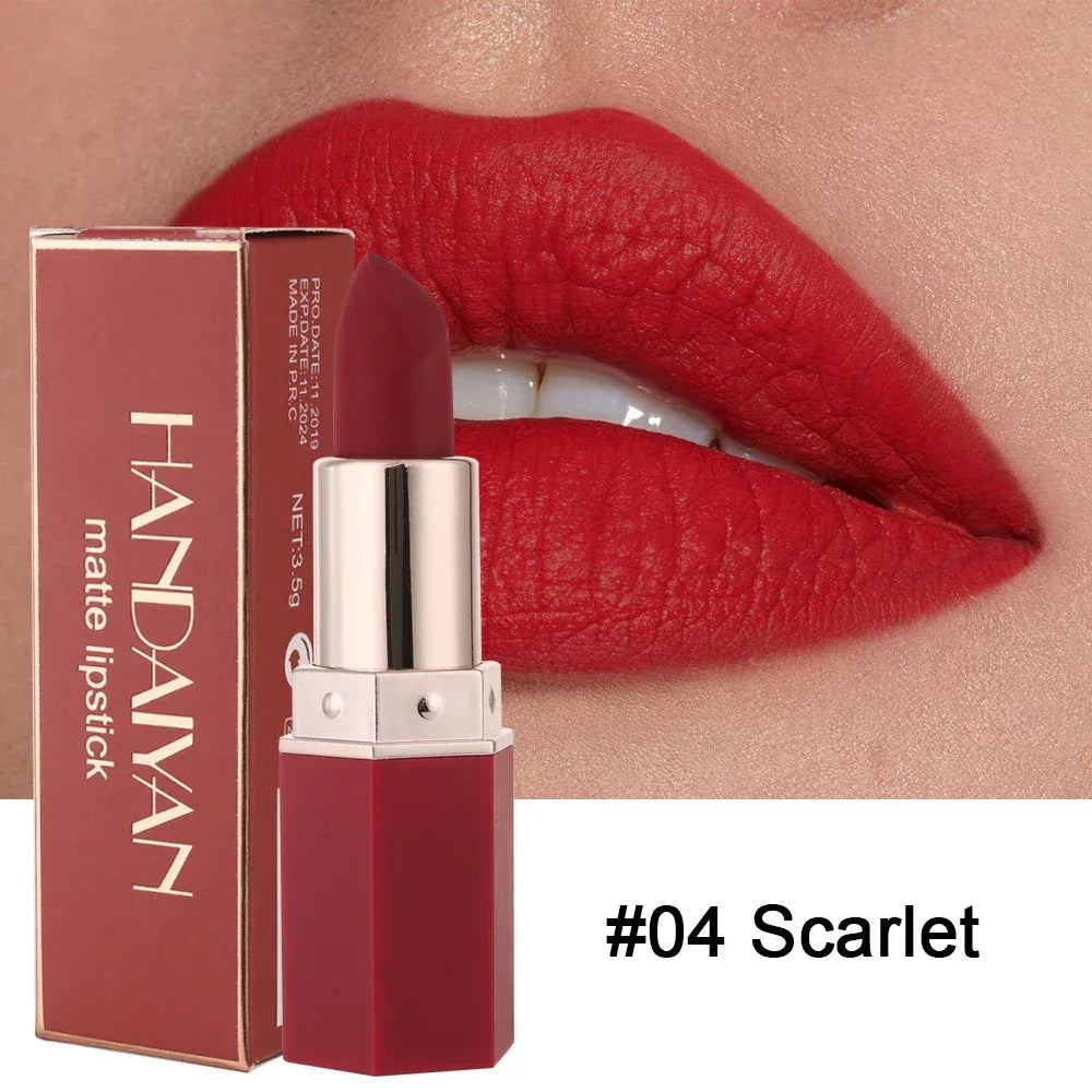 6-Color Matte Lipstick , Non-Fading, Non-Stick Cup Long-Lasting Velvet Finish, Smooth Matte Lip Color Waterproof Smudge-proof - My Vixen Vault