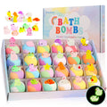 Bath Bombs for Kids with Surprise Inside, 24 Pack Natural Organic Kids Bubble Bath Fizzy for Girls Boys with Bath Toys Inside - Beauty Collection Studio