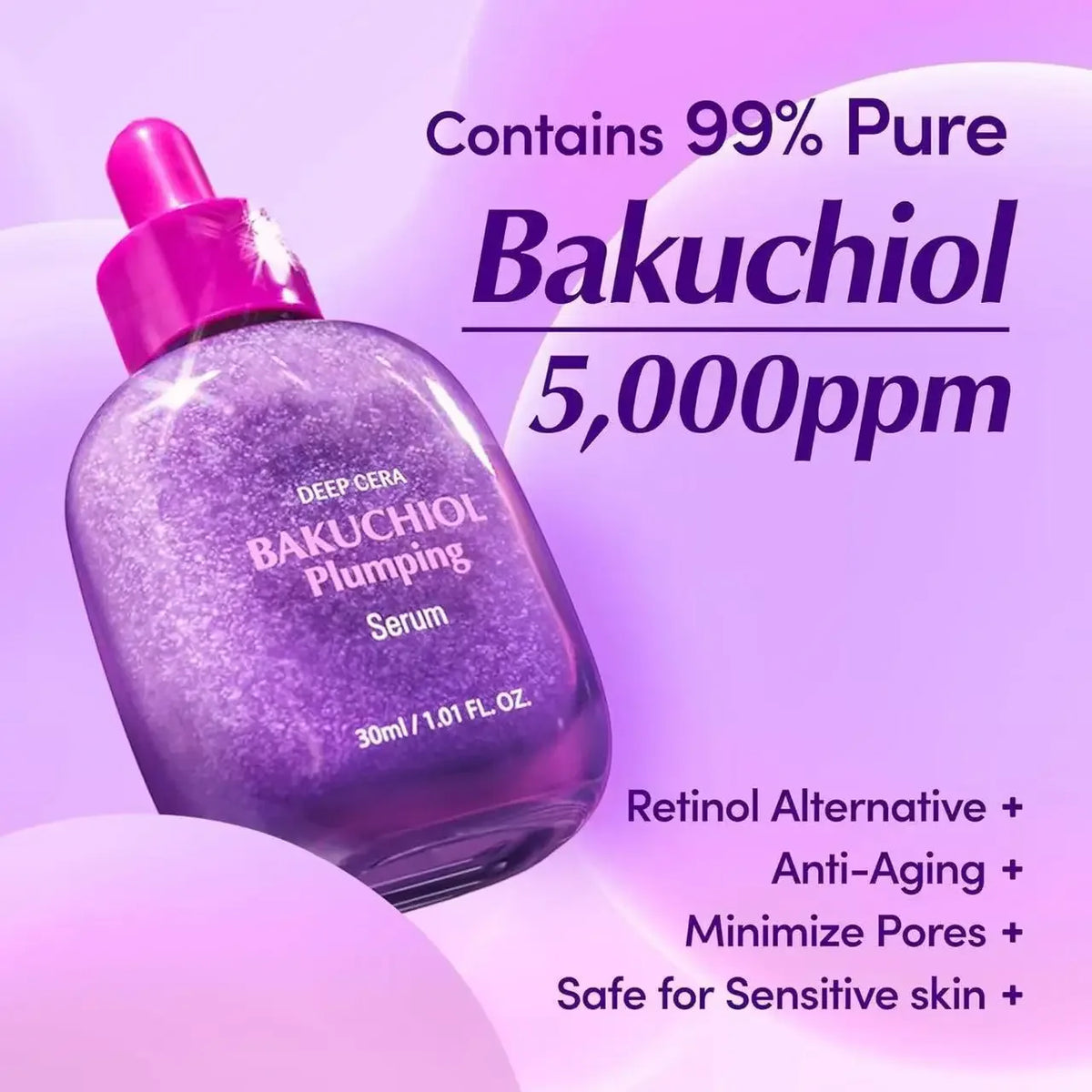 Vitamin whitening serum, niacinamide vitamin C serum, bakuchiol plumping serum, shrink pores, reduce wrinkles, and lift skin - My Vixen Vault