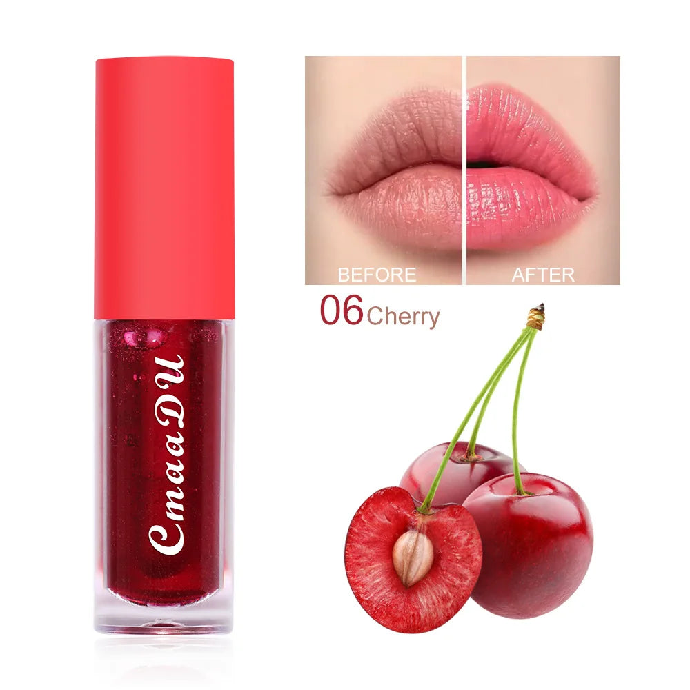 6 Color-Changing Lip Gloss  Fruity Scent Moisturizing and Long-Lasting Smooth Hydrating Temperature-Activated Lip tint - Beauty Collection Studio