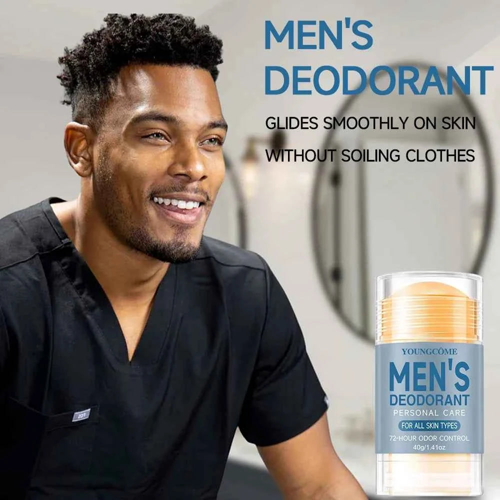 YOUNGCOME Mens Refreshing Fragrant Body Lotion Long-Lasting Deodorizing,Anti-Sweating, and Moisture Control for Hot Summer Days