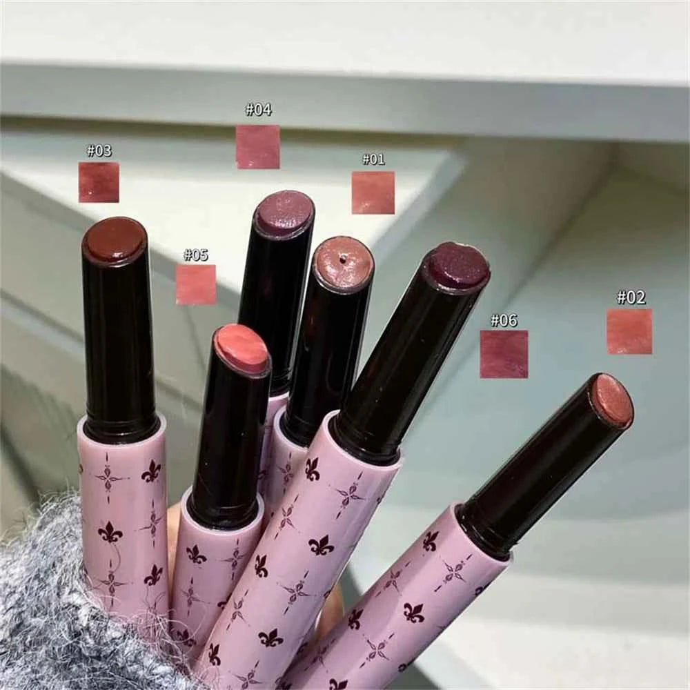 Smile Mulberry Purple Solid Lip Gloss Moisturizing Nourishing Water-gloss Mirror Glass Lip Tint Lipstick Dewy Lip Glaze  Makeup.