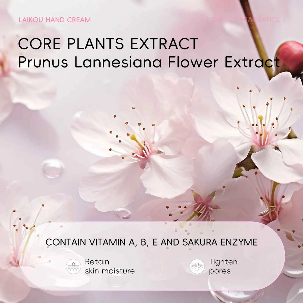 7pcs Collagen Sakura Hand Cream Skin Soften Nourish Care Deep Cracked Repair Beauty Products Girl Moisturizing Hand Skin