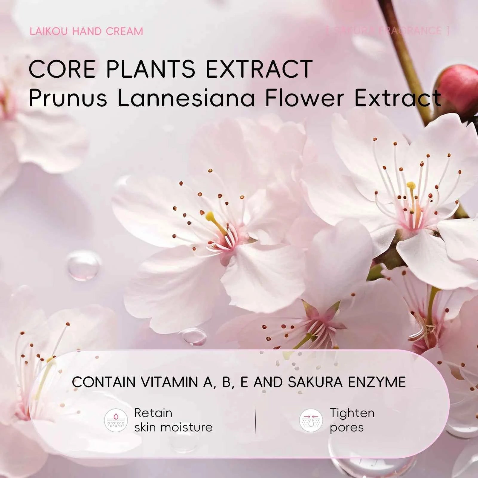 7pcs Collagen Sakura Hand Cream Skin Soften Nourish Care Deep Cracked Repair Beauty Products Girl Moisturizing Hand Skin