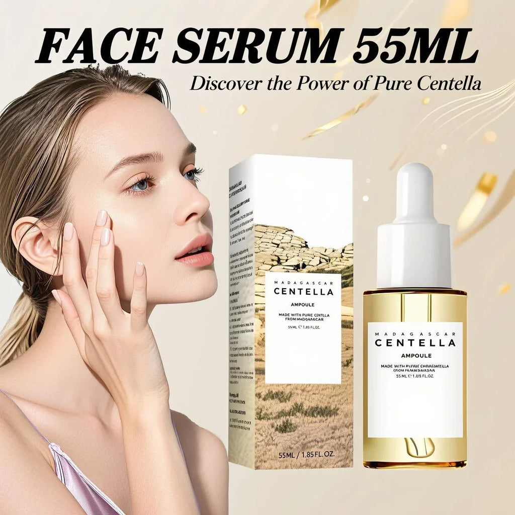 Madagascar Centella Asiatica Serum 55ml - Sensitive skin soothing formula with acne fighting，deep moisturizing benefits for face - My Vixen Vault