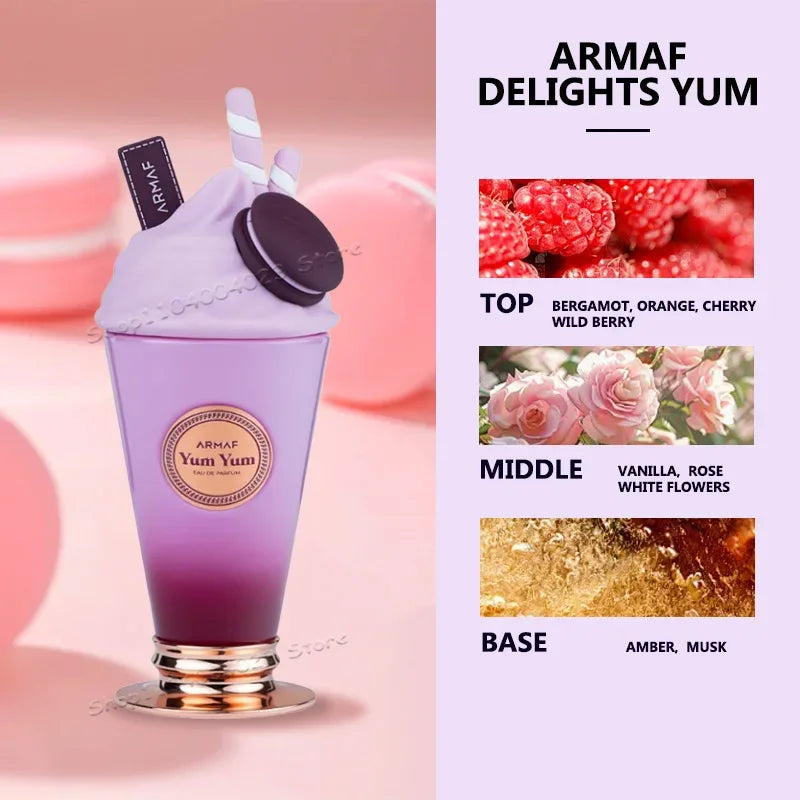 Armaf Delights & Yum Yum EDP Spray for Women – 3.4 oz/100ml | Fruity Floral Fragrance Brand New - Beauty Collection Studio