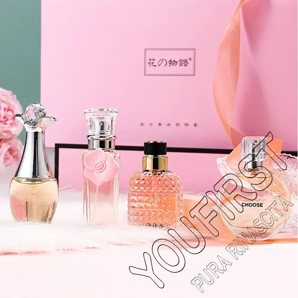 Brand Gift Box 4Pcs Set Perfume Women Parfum Femme 100ml Fresh Natural Floral Scent Spray Feminino Perfumes De Mujer Originales - My Vixen Vault