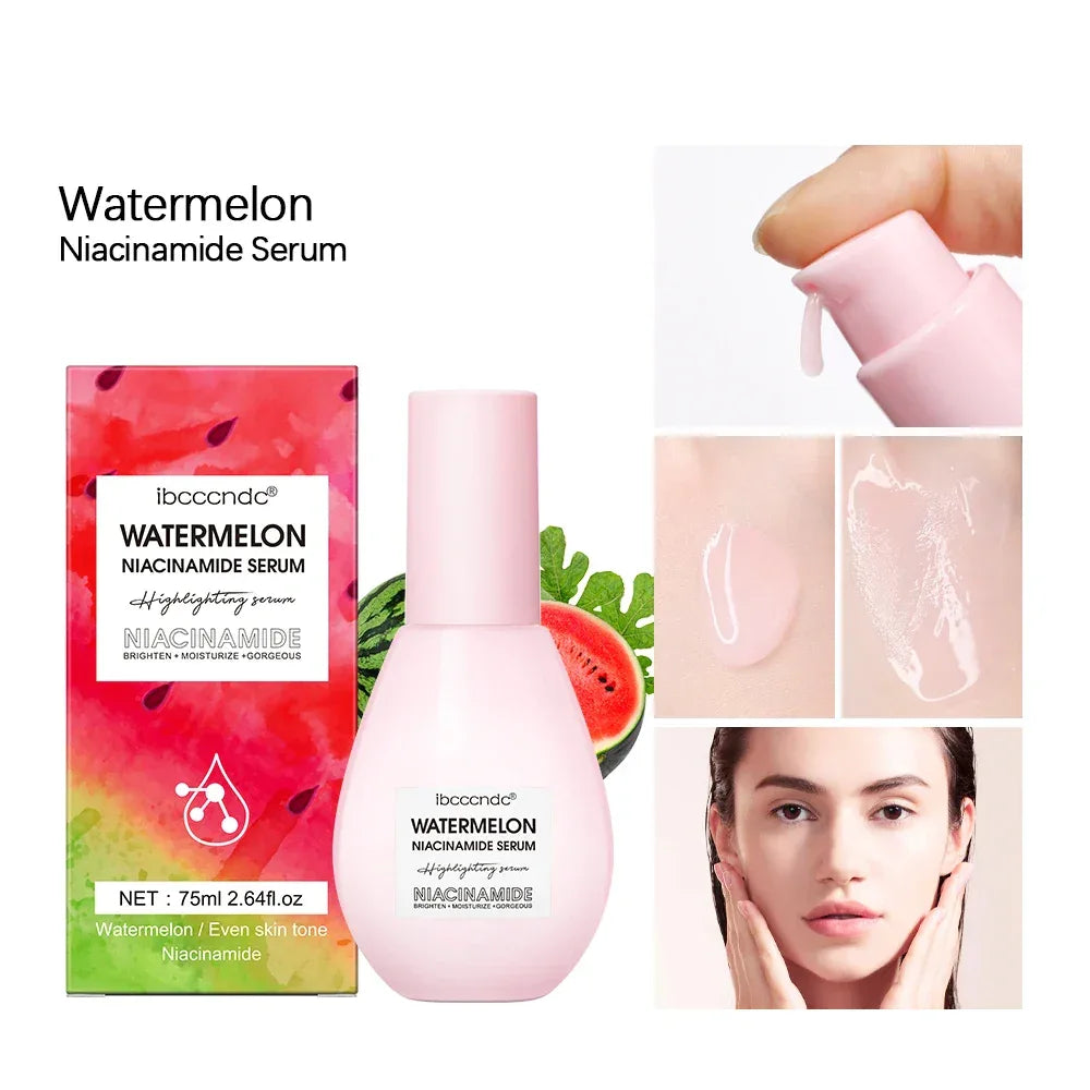 New Watermelon Glow Niacinamide Dew Drops Serum Makeup Primer Cream Lightweight Facial Serum & Priming Liquid Brightner - My Vixen Vault