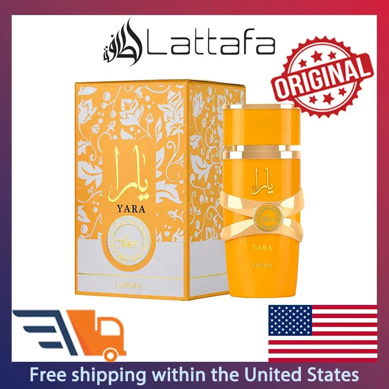 Lattafa Yara Tous Eau de Parfum Spray 100ml Original Arab Perfumes Lasting Amber Fruity Fragrance Pheromones Perfume for Women - My Vixen Vault