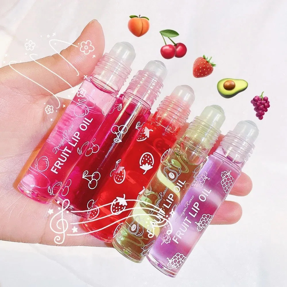 Hydrating Lip Oil Roller Gloss Moisturizing Nourishing Lip Balm Transparent Colorless Fruit Avocado Lip Care - Beauty Collection Studio
