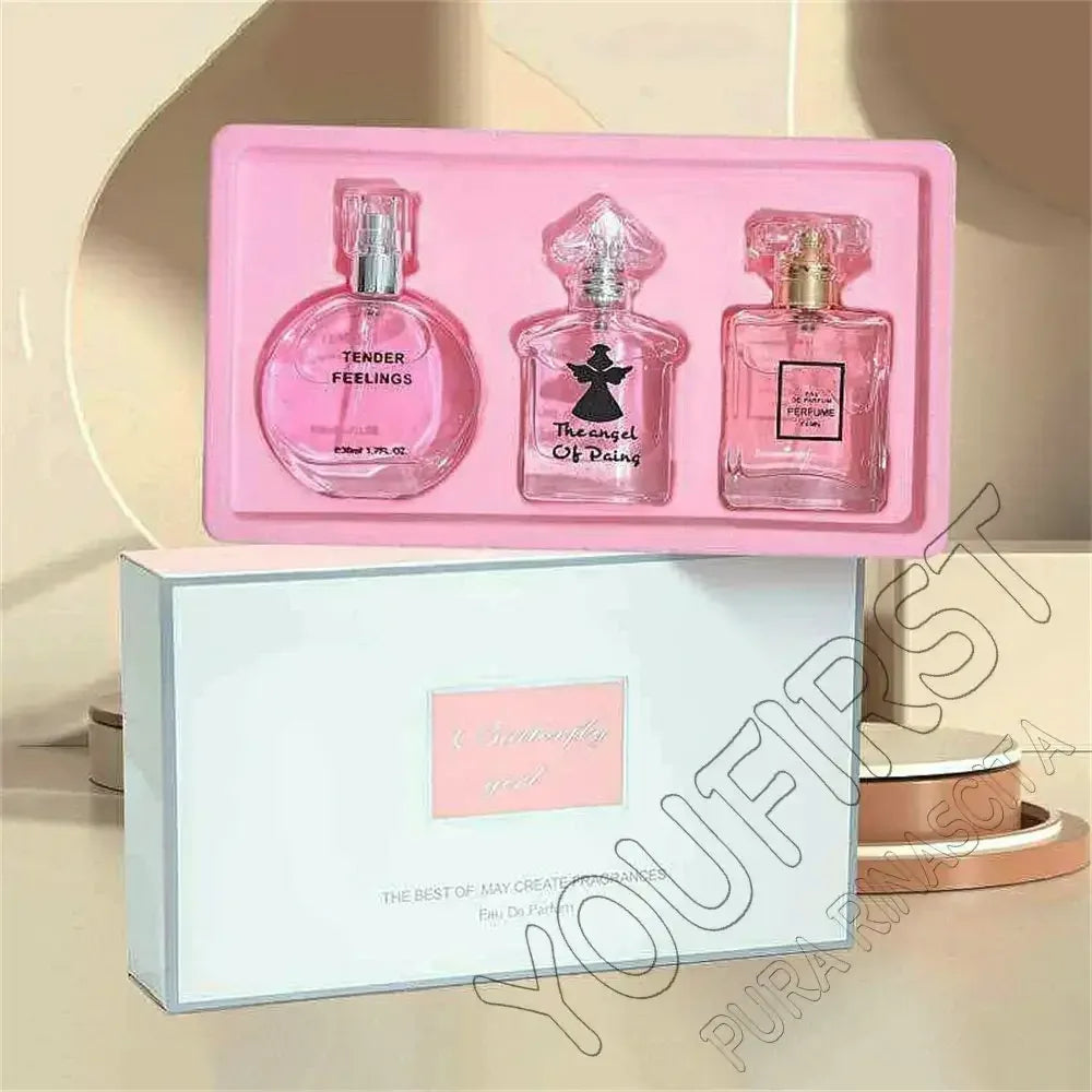 Luxury Brand Perfume Women Eau De Parfums Dames 90ml Perfumes Feminino Originales Gift Box 3Pcs Set Natural Floral Scent Spray - My Vixen Vault