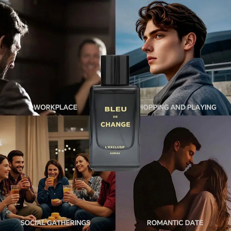 AUMEKA Bleu L'Exclusif Perfume For Men Original Luxury Arabes Woody Long Lasting Parfum Fragrance Spray 65ml Man Gift Makeup - My Vixen Vault