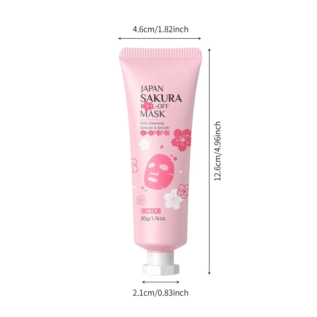 1/2count Japan Sakura Tear-Off Mask 50g Deep Cleansing Cosmetic Residues, Balance Skin Tone, Hydrate & Delicate Skin - My Vixen Vault