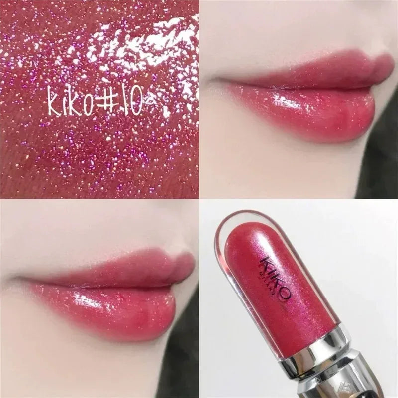 Hot Sales 3D Liquid Lip Glaze Transparent Lip Mirror Lipstick Nourishing Glossy Full Lips Not Fading Milk Tea Bean Paste Makeup - My Vixen Vault