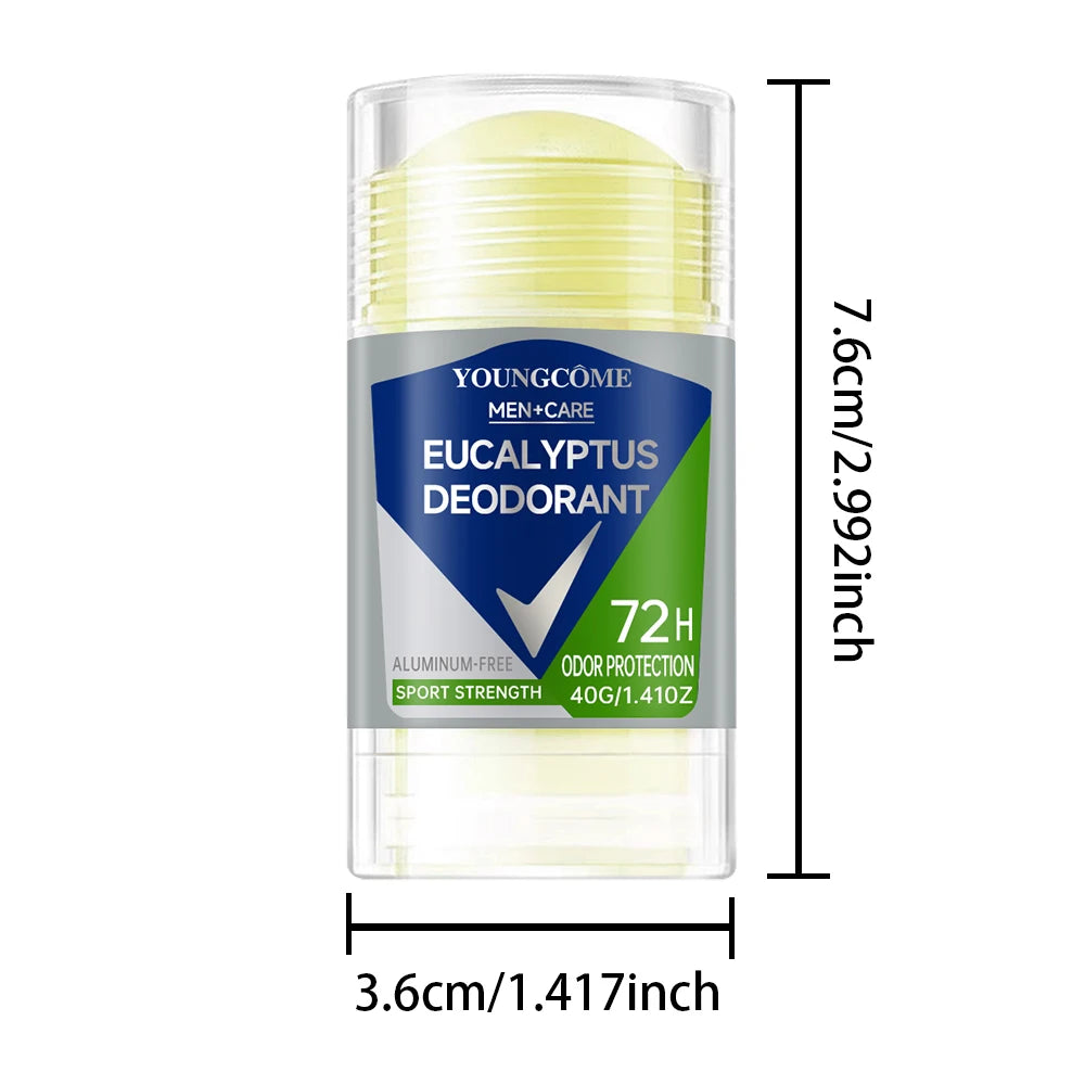 Deodorant for Men Roll-on Bottle Reduce Sweating Odor Remover Underarm Body Deodorant Stick Fast Dry Lasting Portable Refresh - Beauty Collection Studio