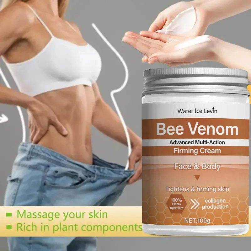 Bee Venom Firming Abdominal Cream - Plant-Based, Moisturizing and Moisturizing Contains Hyaluronic Acid Suitable for All Skin Types, Gentle for Sensitive Skin, Turmeric Skin Care - My Vixen Vault