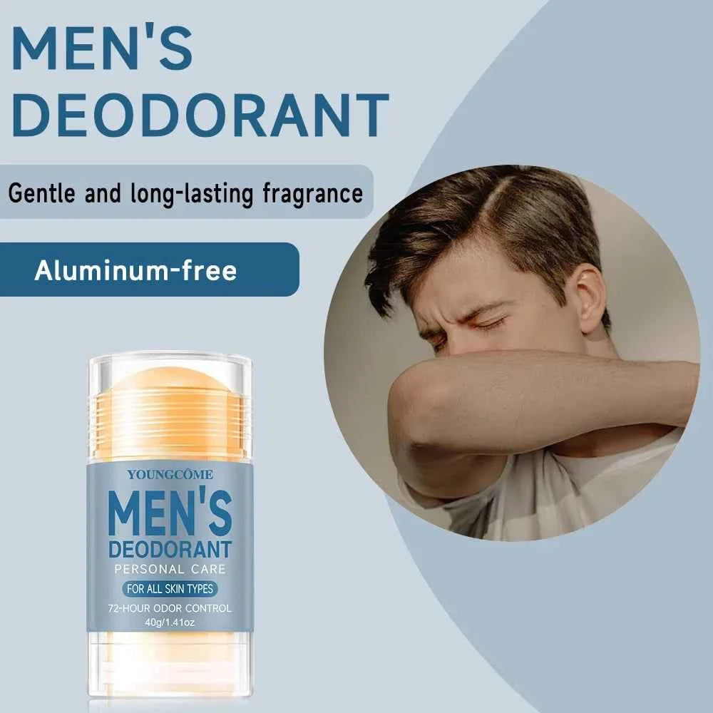 YOUNGCOME Mens Refreshing Fragrant Body Lotion Long-Lasting Deodorizing,Anti-Sweating, and Moisture Control for Hot Summer Days