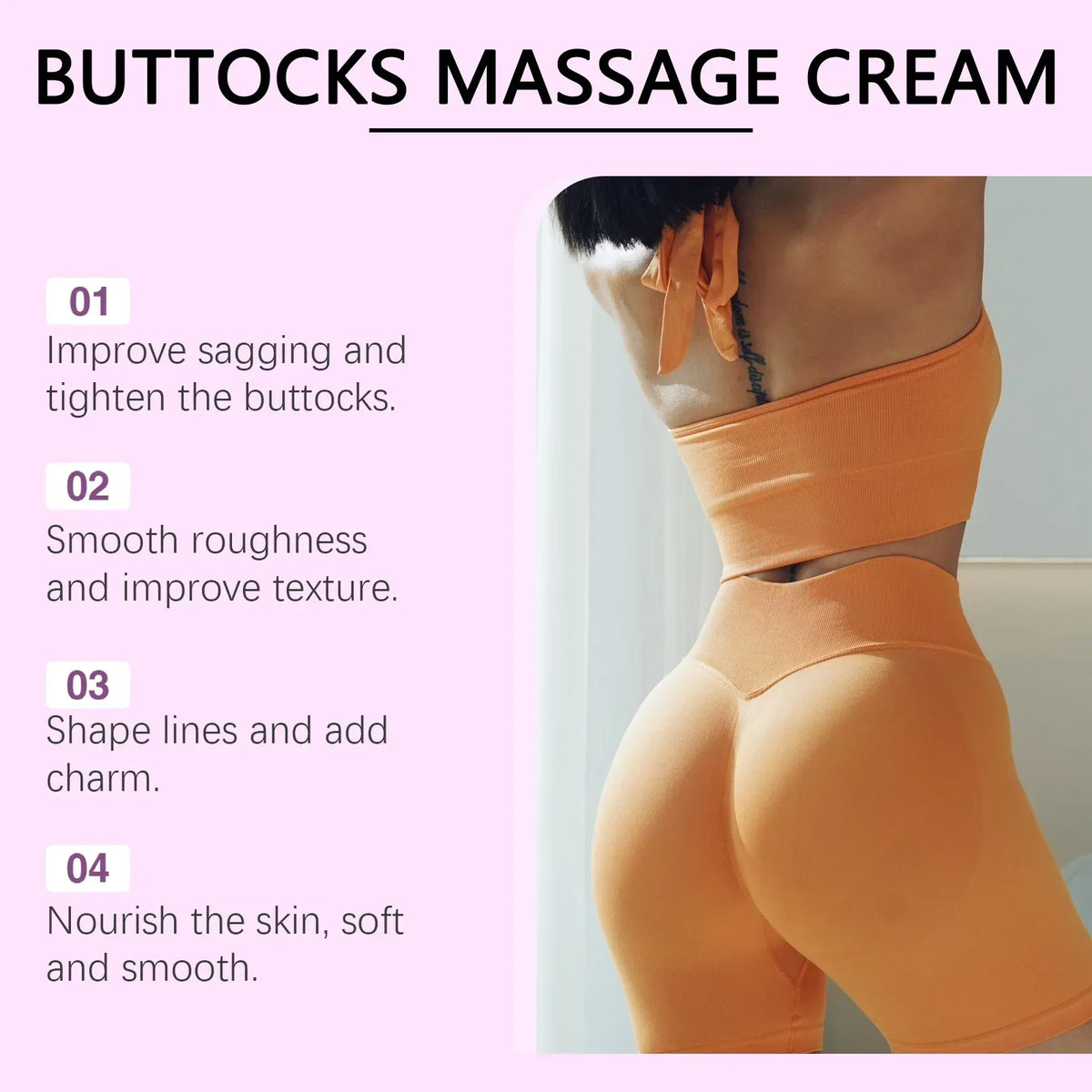 OCEAURA Hip Tighten Cream Firm Skin Enhance Elasticity Improve Roughness Lift Epidermis Shaping Relieve Dryness Hip Sooth Cream - My Vixen Vault