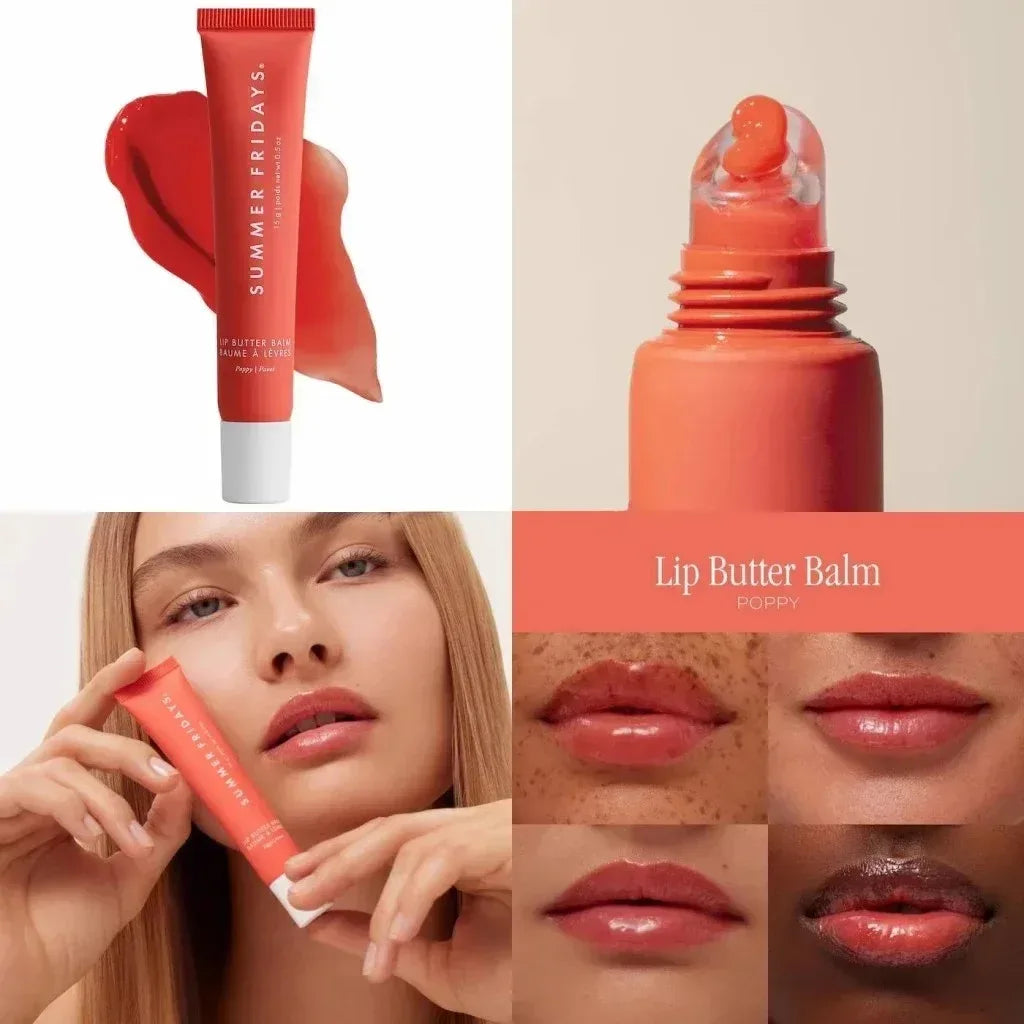 NEW Summer Fridays Mini Lip Gloss Set Vanilla Beige Lip Balm Long Lasting Moisturizing Smooth Soft Tube Makeup Lip Care Suit - My Vixen Vault
