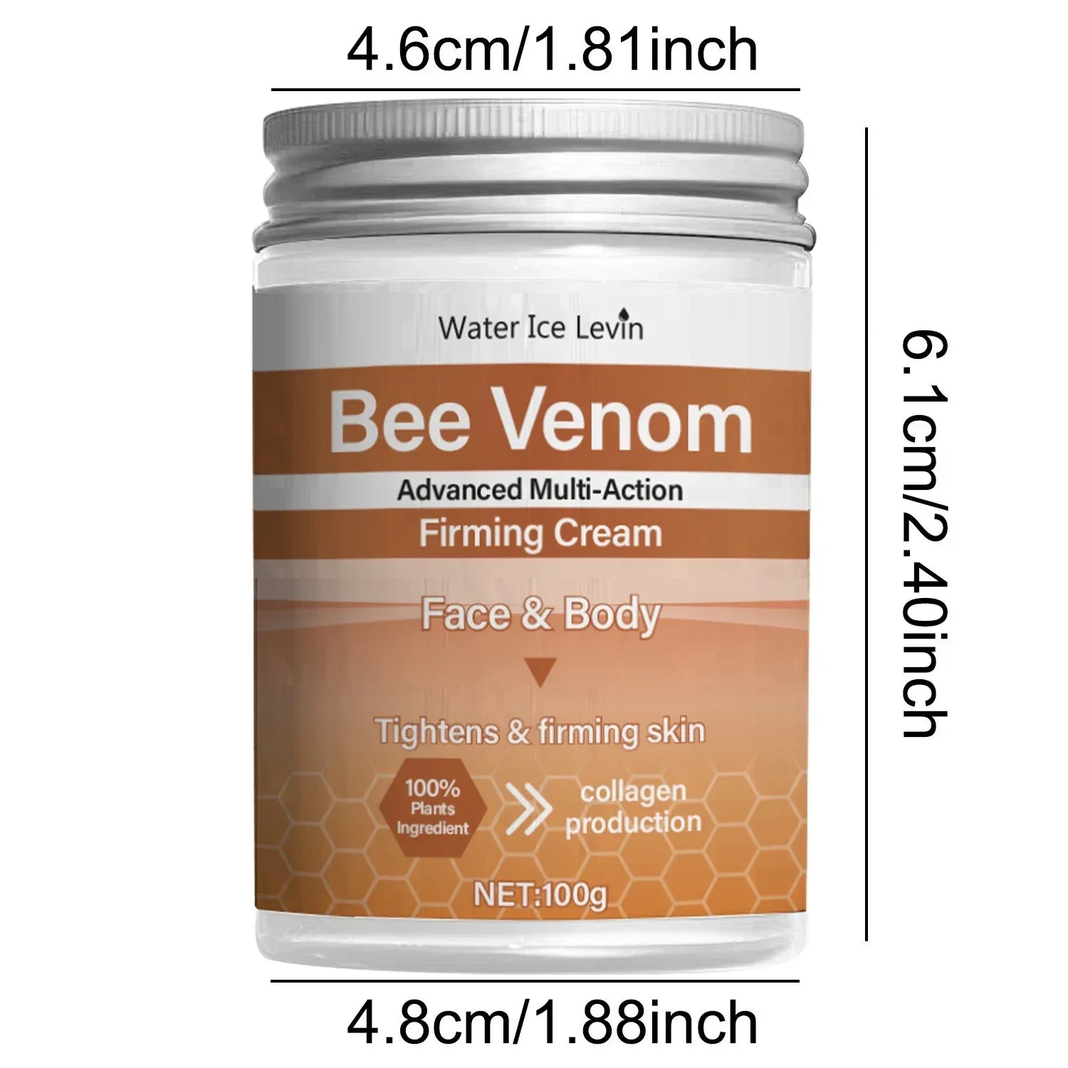Bee Venom Firming Abdominal Cream - Plant-Based, Moisturizing and Moisturizing Contains Hyaluronic Acid Suitable for All Skin Types, Gentle for Sensitive Skin, Turmeric Skin Care - My Vixen Vault