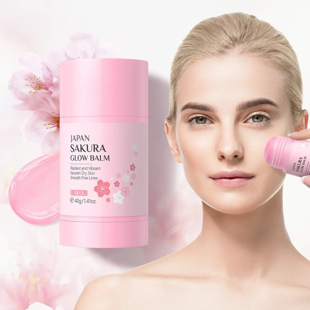 Sakura Solid Face Mask Stick Deep Cleaning Green Tea Facial Mask Reduces Blackhead Pores Oil Control Moisturizing Mud Mask 40g - My Vixen Vault