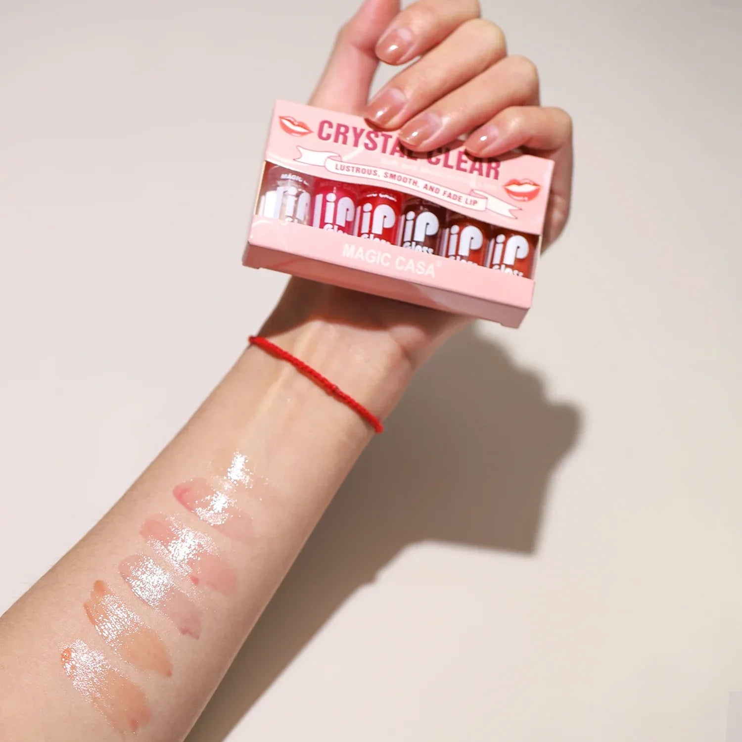 MAGIC CASA 6pcs/set Small bottle Hydrating Jelly Lip Oil long-lasting Moisturizing smooth shimmering Lip Hydrating Liquid - My Vixen Vault