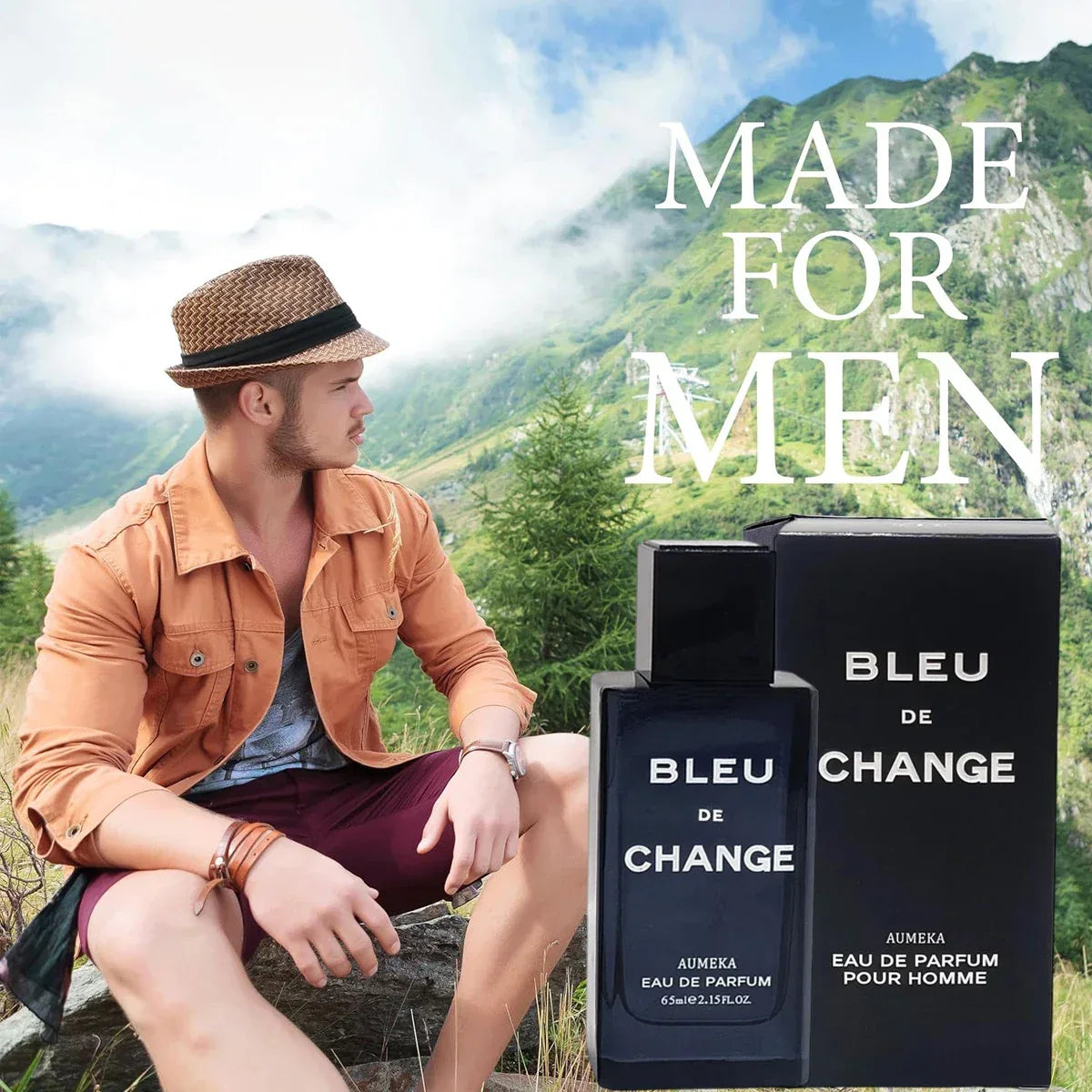 AUMEKA Perfume For Men Original Luxury Arabes Long Lasting Eau De Toilette Man Gift Makeup 65ml AU607 - My Vixen Vault