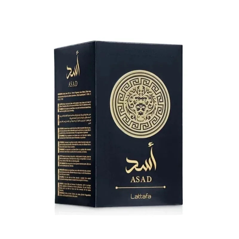 Lattafa Perfumes Black Edition Asad For Unisex Eau De Perfume Spray, 3.4 Ounce Long-Lasting Floral Scent Best Gift.